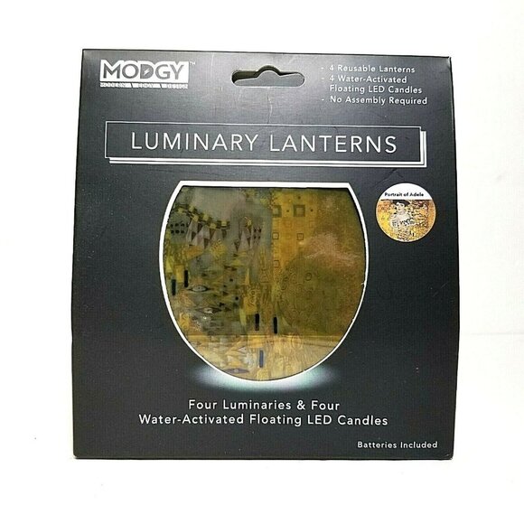 Modgy Luminary Lanterns Gustav Klimt Portrait of Adele new in open box - Picture 1 of 6